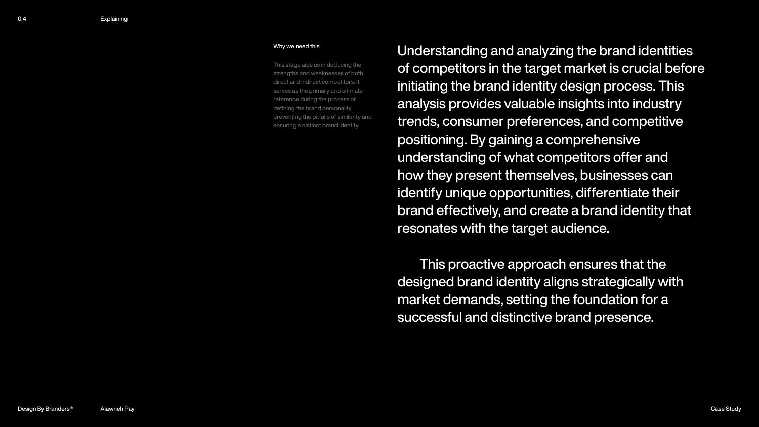AlawnehPay brand case, logo construction